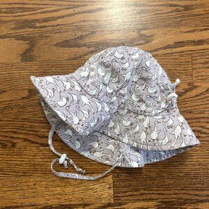 6-24 mo Jan & Jul Cotton Floppy Hat in Goose